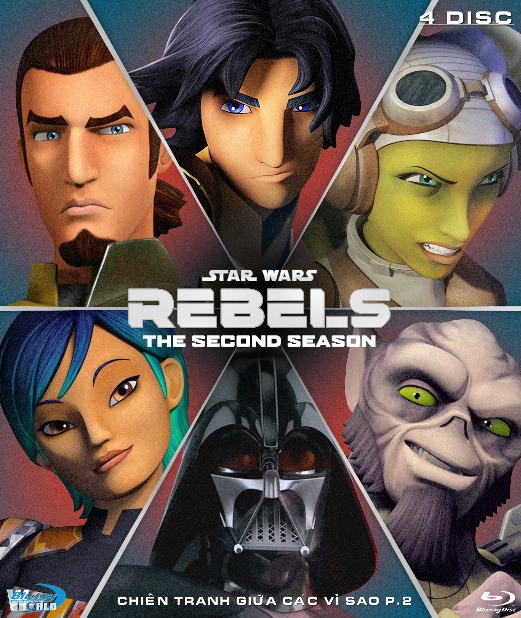 B6289.Star Wars Rebels  S02  CHIẾN TRANH GIỮA CÁC VÌ SAO P.2 (DOLBY 5.1) 4 DISC